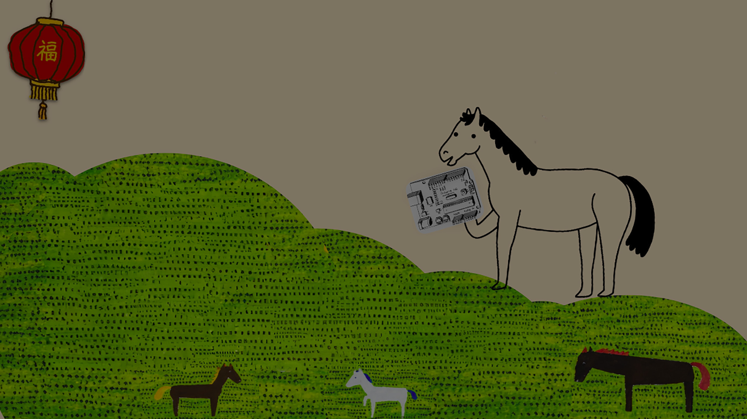 A woman placing her hand at the interactive installation.