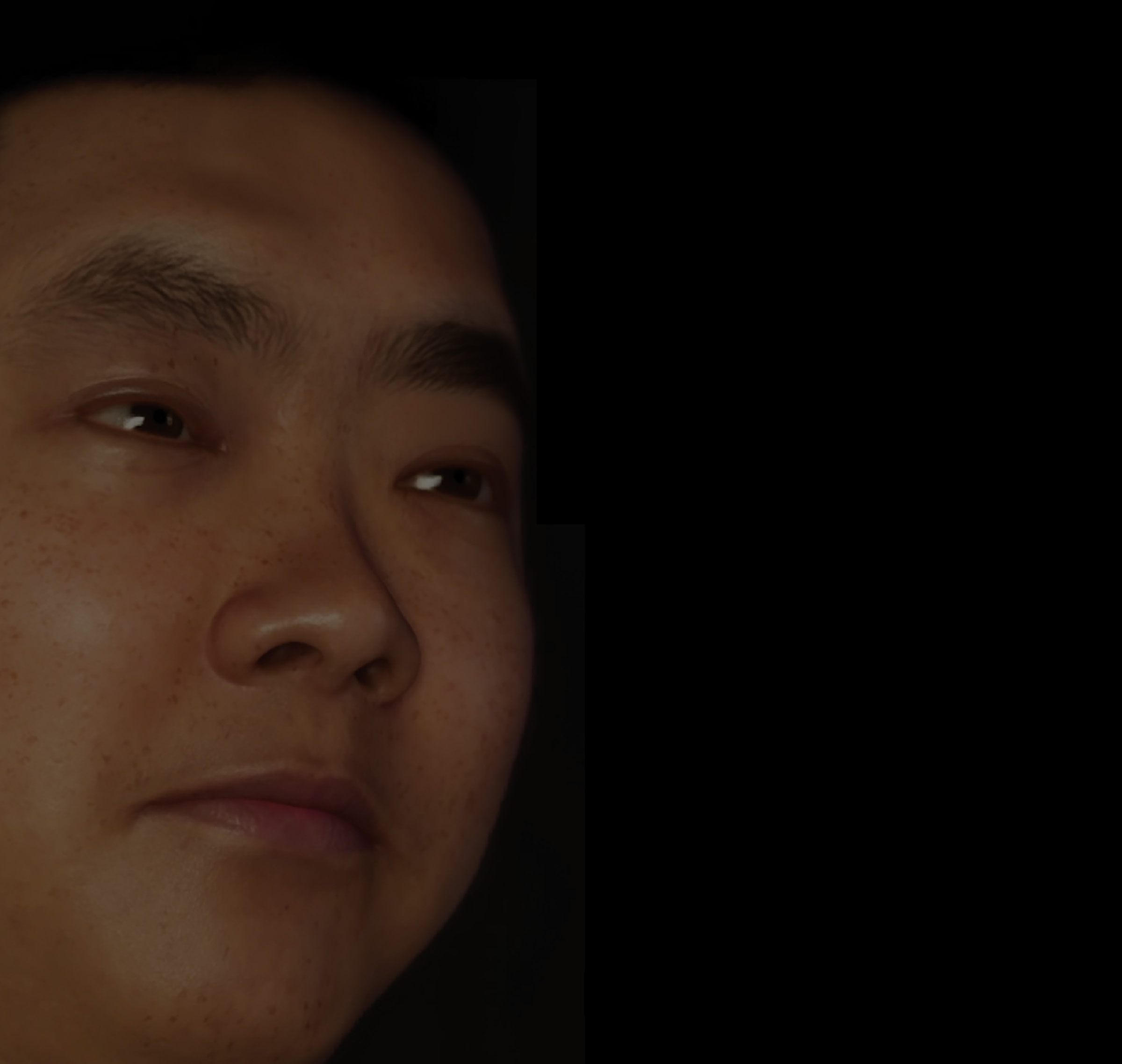 A woman placing her hand at the interactive installation.