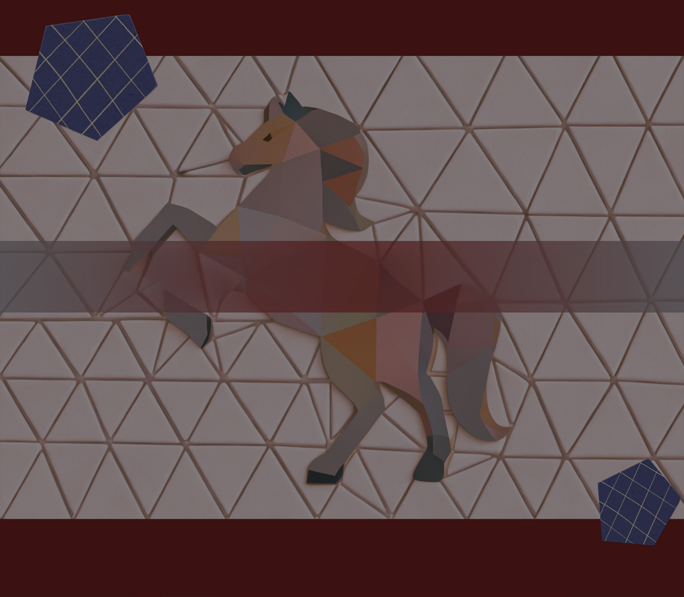 A woman placing her hand at the interactive installation.