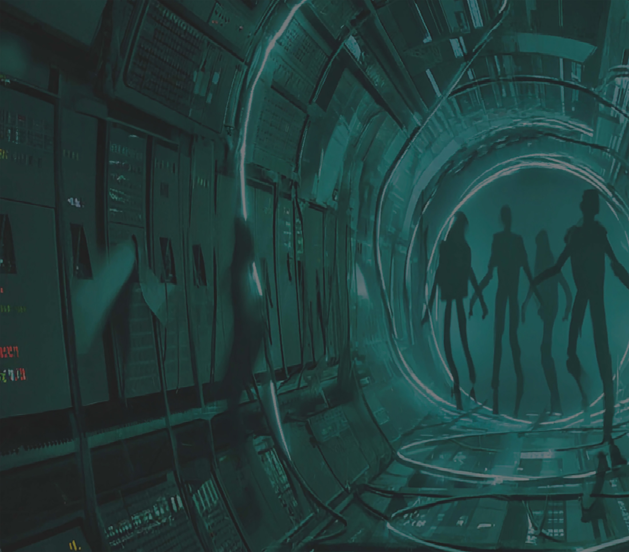 A woman placing her hand at the interactive installation.