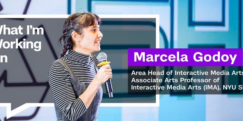 Marcela Godoy giving a lecture