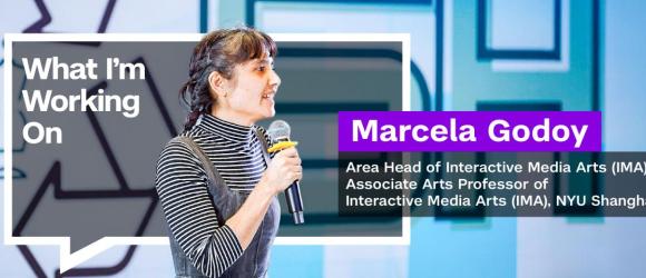 Marcela Godoy giving a lecture