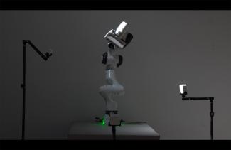 Robotic arm in the dark