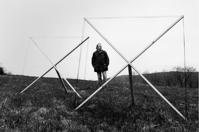 Alvin Lucier performing 'Sferics' (1981), courtesy of Alvin Lucier and Tiltton Gallery, New York