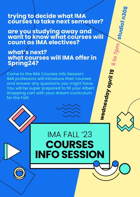 IMA Fall '23 Info Session Poster