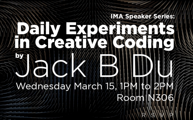 Daily Experiments in Creative Coding with Jack B Du poster