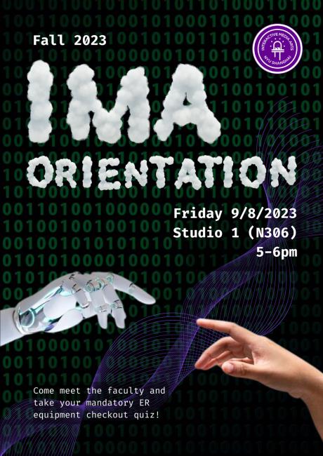 2023 Fall IMA Orientation Poster