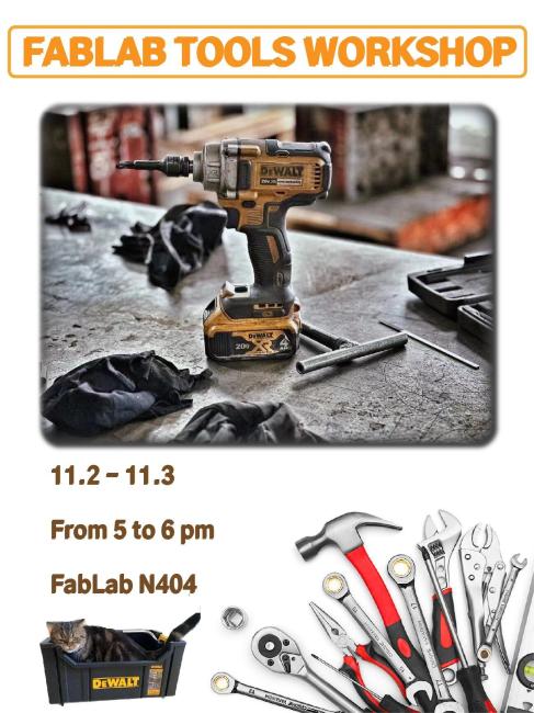 Fab Lab Tools Workshop poster