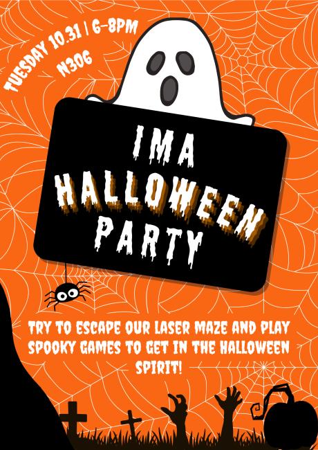 IMA Halloween Party poster