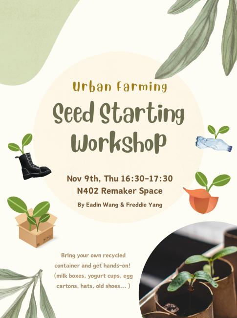 Seed Starting Workshop poster