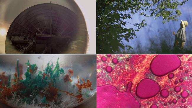 A collage of artworks by artists in residence