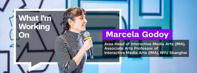 Marcela Godoy giving a lecture