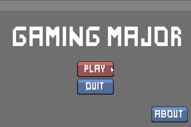 Gaming Major Main Menu