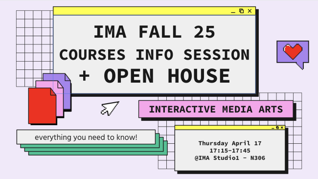 IMA Spring 25 Courses Info Session poster