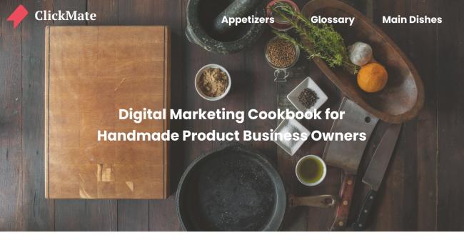 ClickMate homepage and banner