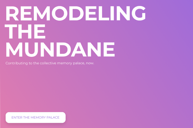 Landing page of the project