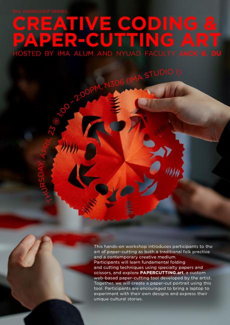 Creative Coding & Paper-cutting Art poster