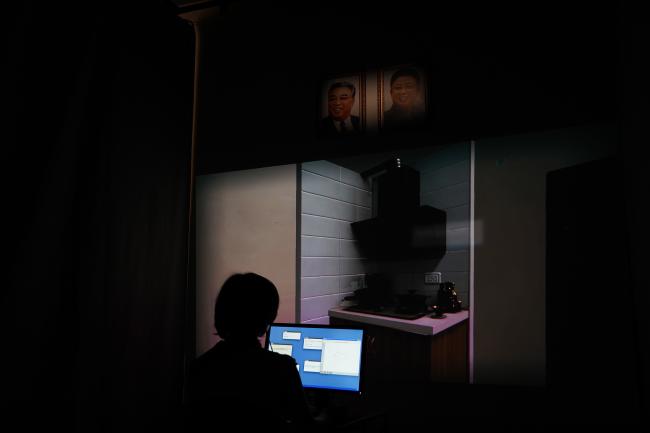 Installation view of A Long Way South