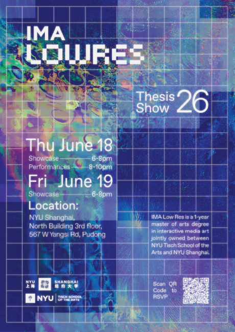 IMA Low Res Thesis Show 2026 poster